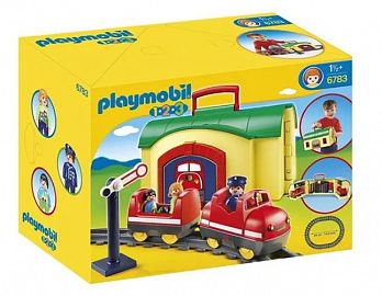 PLAYMOBIL VALIJA PISTA TREN 1 2 3