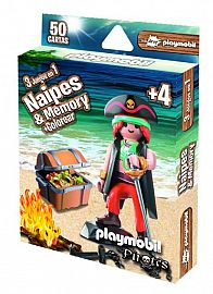NAIPES Y MEMORIA PLAYMOBIL PIRATAS - MODELOS SURTIDOS