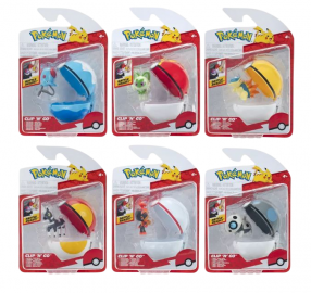 POKEMON FIGURS 6CM + POKEBOLA - 6 MODELOS