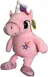 ALCANCIA UNICORNIO PELUCHE 26CM - COLORES SUTIDOS