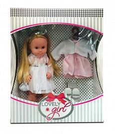 MUÑECA LOVELY GIRL C/ROPA FIESTA