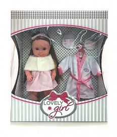 MUÑECA LOVELY GIRL C/ROPA BATA