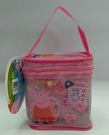 CARTERA CUADRARA C/ACCESORIOS P/PELO PEPPA PIG