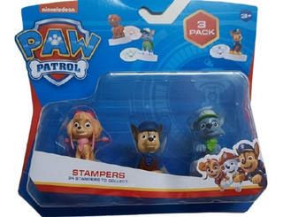 PAW PATROL SELLO MUÑECO X3 - MODELOS SURTIDOS