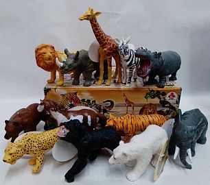 ANIMALES GOMA X1 SELVA - GRANJA