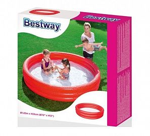 PILETA INFLABLE 183CM LISA EN CAJA - COLORES SURTIDOS -