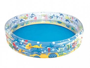 PILETA INFLABLE DECORADA 3 AROS 152CM