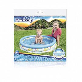 PILETA INFLABLE 3 AROS DECORADA 102 CM