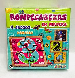 ROMPECABEZAS MADERA NUMEROS