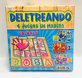 DELETREANDO MADERA COLORES (90552)