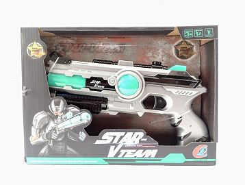 PISTOLA C/LUZ Y SON. STAR V TEAMN GDE