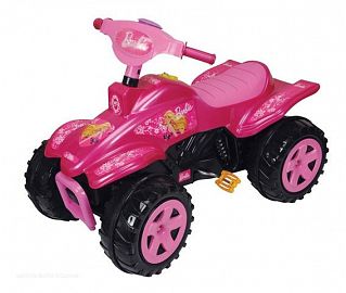 CUATRICICLO A CADENA A PEDAL BARBIE