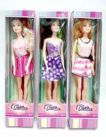 MUÑECA FLACA CON VESTIDO (300-4)