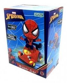 SPIDERMAN SUPER CAR GIRA 360° CON LUZ