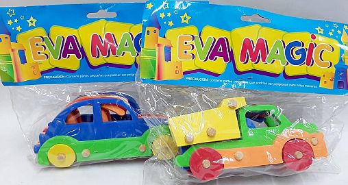 VEHICULOS PARA ARMAR GOMA EVA - MODELOS SURTIDOS