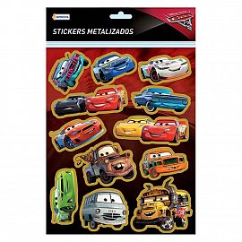 2 PLANCHAS STICKERS CARS