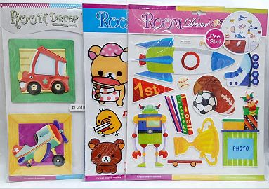 STICKER 3D ROOM DECOR GRANDE - MODELOS SURTIDOS
