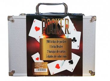 SET DE POCKER EN VALIJA CON 200 FICHAS