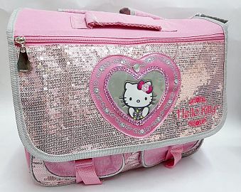 MOCHILA MORRAL KITTY C/LENTEJUELAS