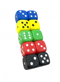 DADOS PLASTICOS 17MM COLORES X 1 (122)