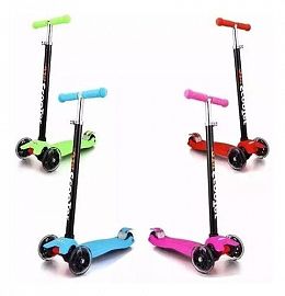 MONOPATIN PLEGABLE CON LUZ GRANDE - HASTA 60 KGS