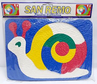 PUZZLE CARACOL GOMA EVA