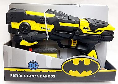 PISTOLA LANZA DARDOS BATMAN CON LUZ EN CAJA