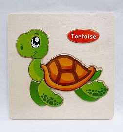 ENCASTRE TORTUGA MADERA CHICO