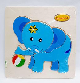 ENCASTRE ELEFANTE MADERA CHICO