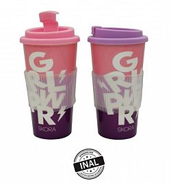 VASO TERMICO AGARRE SILICONA 450ML - COLORES SURTIDOS
