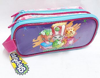 CARTUCHERA 2 CIERRES 3D SHOPKINS