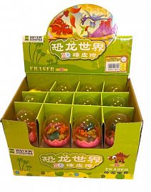 HUEVO CON MINI GOMA DINO X6 (23205)