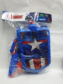 PISTOLA AGUA CON MOCHILA PECHERA CAPITAN AMERICA