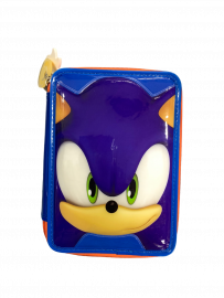 CARTUCHERA CANOPLA 2 PISOS PVC SONIC CON UTILES