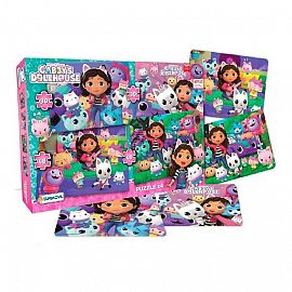 4 PUZZLES LA CASA DE GABBY