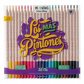 LAPICES DE COLORES X 24 MOOVING