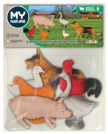 ANIMALES DE GRANJA X6 EN BOLSA