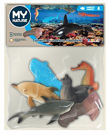 ANIMALES MARINOS X 6 EN BOLSA