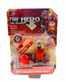 MUÑECO BOMBERO EN BLISTER