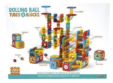ROLLING BALL TUBOS Y BLOQUES 286 PIEZAS