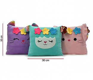 ANIMAL CUADRADO 30CM ALMOHADA - 3 MODELOS