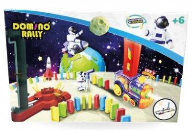 DOMINO RALLY TREN 120 PIEZAS CON LUZ Y SONIDO