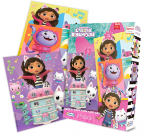 2 PUZZLES 24 Y 36 PIEZAS LA CASA DE GABBY