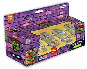 SUPER AUTOS X 4 TORTUGAS NINJAS