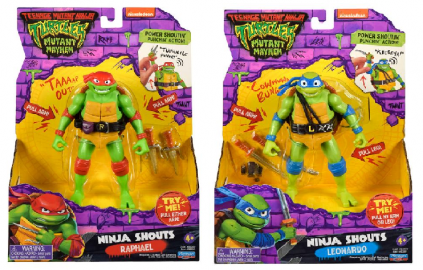 TORTUGAS NINJAS FIGURAS CON SONIDO - 4 MODELOS