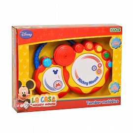 TAMBOR MELODICO MICKEY CON LUZ Y SONIDO