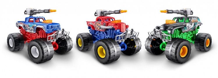 METAL MACHINES MONSTER TRUCK CON LUZ Y SONIDO - 3 MODELOS