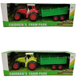 TRACTOR CON ACOPLADO GRANDE EN CAJA