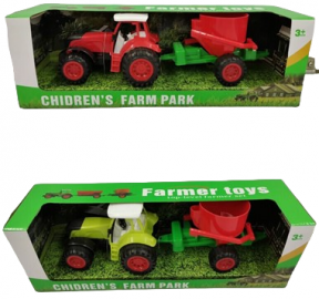 TRACTOR CON ACOPLADO GRANDE EN CAJA