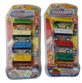 MICRO X4 PULL BACK EN BLISTER - 2 COLORES